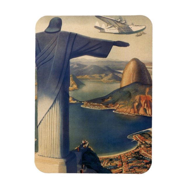 Christ the Redeemer Statue, Rio De Janeiro, Brasil Magnet (Vertikal)