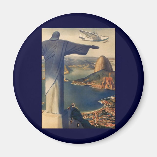 Christ the Redeemer Statue, Rio De Janeiro, Brasil Magnet (Vorne)
