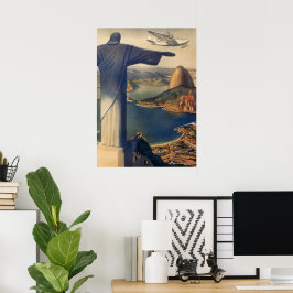 Christ the Redeemer Statue, Rio De Janeiro, Brasil Poster