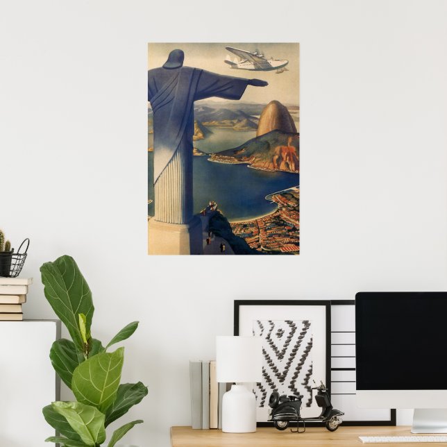 Christ the Redeemer Statue, Rio De Janeiro, Brasil Poster (Heimbüro)