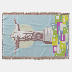 Christ the Redeemer Travel Poster Favela Decke