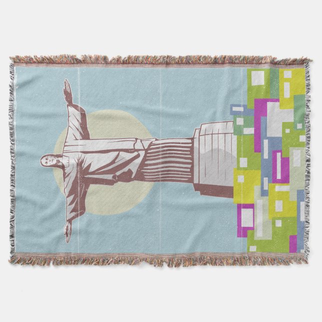 Christ the Redeemer Travel Poster Favela Decke (Vorderseite)