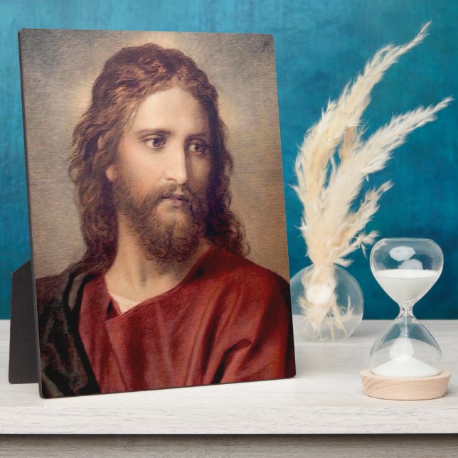 Christ von Heinrich Hofmann Masterpiece Plaque Fotoplatte (Seite)