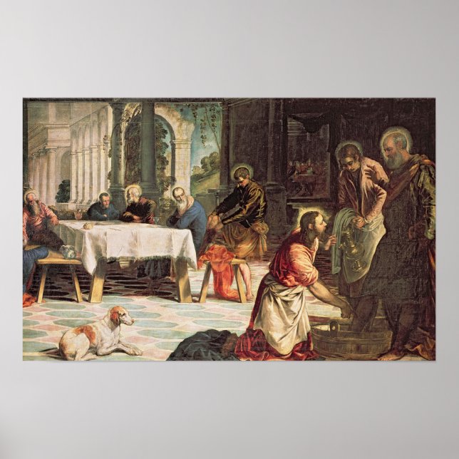 Christ Washing the Feet of the Jünger Poster (Vorne)
