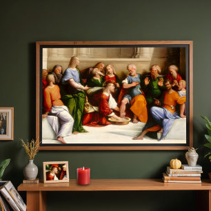 Christ Washing the Jüngerfühl, Garofalo Poster