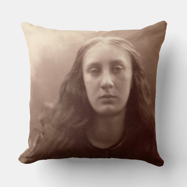 Christabel, Porträt von Mai Prinsep, c.1867 (Sepia Kissen (Vorderseite)