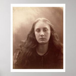 Christabel, Porträt von May Prinsep, c.1867 (sepia Poster