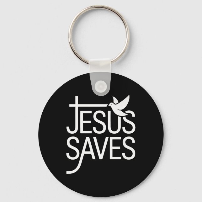Christan Jesus Rette Premium Schlüsselanhänger (Vorderseite)