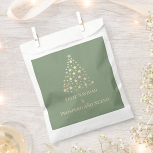 Christbaum Feliz Navidad y Prospero Año Nuevo Geschenktütchen