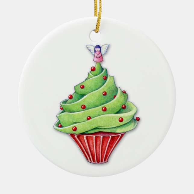 Christbaum Keramikornament (Vorne)