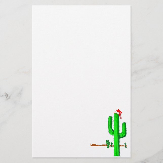 Christbaum von Cactus - Stationerie Briefpapier (Vorderseite)