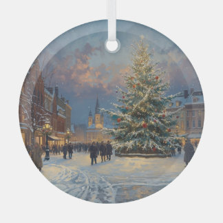 Christbaumschmuck auf dem Stadtplatz Ornament Aus Glas