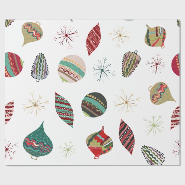 Christbaumschmuck Geschenkpapier (Flach)