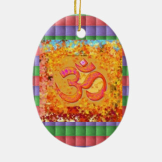 Christbaumschmuck Om-Mantra-Symbol Singen Hinduism Keramik Ornament