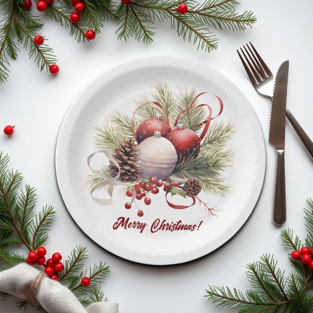 Christbaumschmuck Zapfen Pappteller (Von Creator hochgeladen)