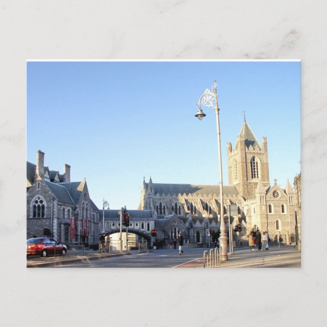 Christchurch Cathedral Dublin, Irland Postkarte (Vorderseite)