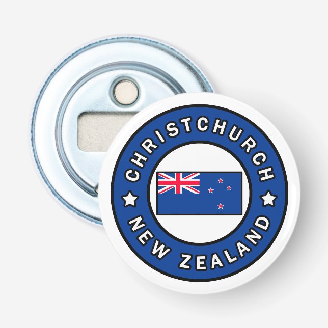 Christchurch Neuseeland Flaschenöffner (Vorderseite)