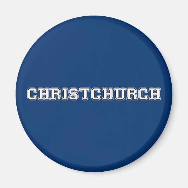 Christchurch Neuseeland Magnet (Vorne)