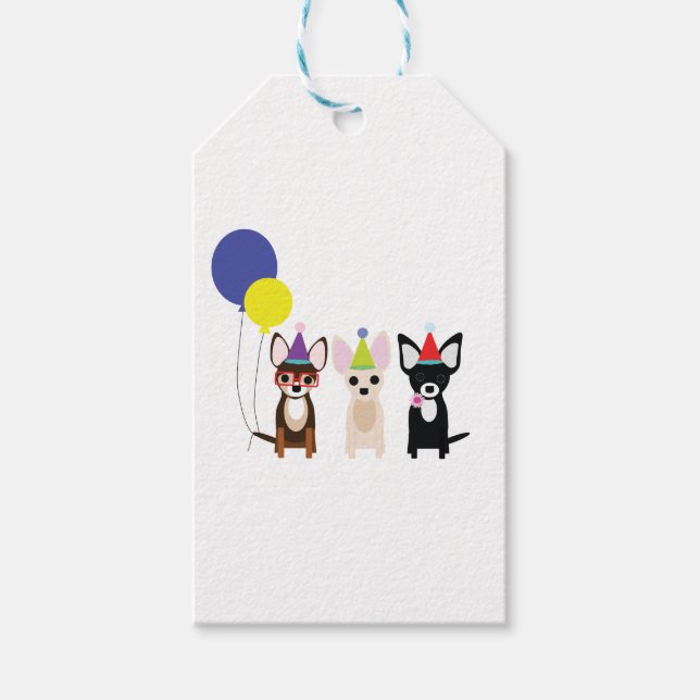 Christday-chihuahuas-stelieandco Geschenkanhänger (Vorderseite)