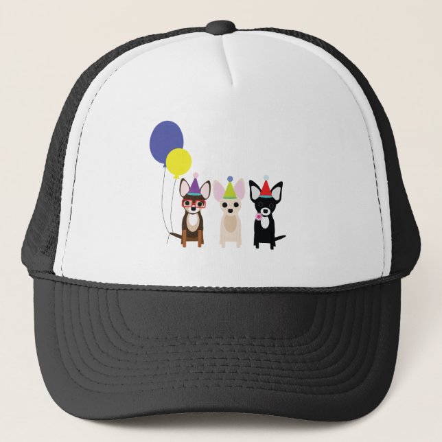 Christday-chihuahuas-stelieandco Truckerkappe (Vorderseite)
