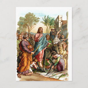 Christeintrag in Postkarte