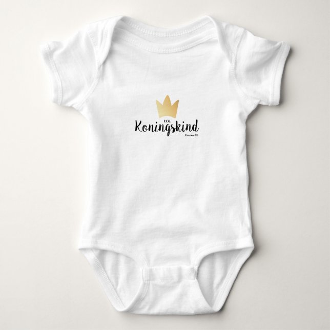 Christelijk Baby Romper - Een Koningare! Strampler (Vorderseite)