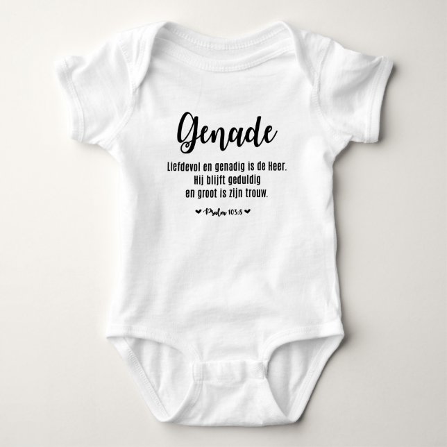 Christelijke Baby Romper - Genade Baby Strampler (Vorderseite)