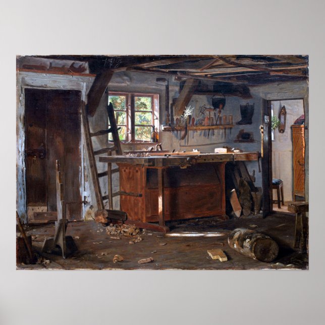Christen Dalsgaard A Carpenter's Workshop Poster (Vorne)