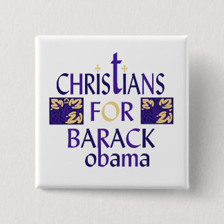 CHRISTEN FÜR BARACK OBAMA BUTTON