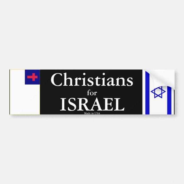 Christen für den ISRAEL-Autoaufkleber Autoaufkleber (Vorne)
