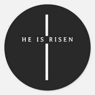 Christen Jesus er ist Riser Osterbibel Verse Fa. Runder Aufkleber