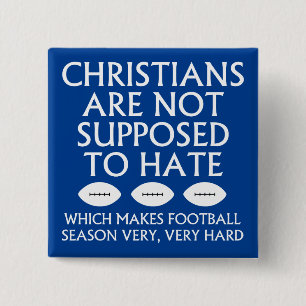 Christen sollen Fußball nicht hassen Button