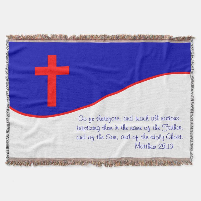 Christenflagge Inspiriert Decke (Vorderseite)