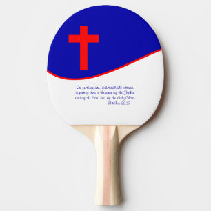 Christenflagge Inspiriert Tischtennis Schläger