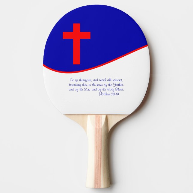 Christenflagge Inspiriert Tischtennis Schläger (Vorderseite)