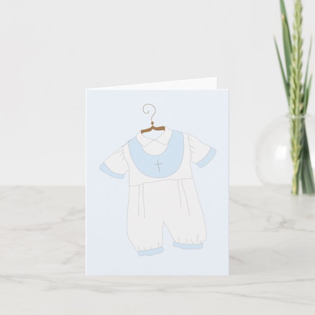 Christening Gown Baptême Cartes de voeux (Devant)