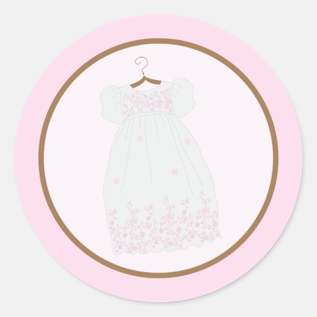 Christening Gown Stickers (Vorderseite)