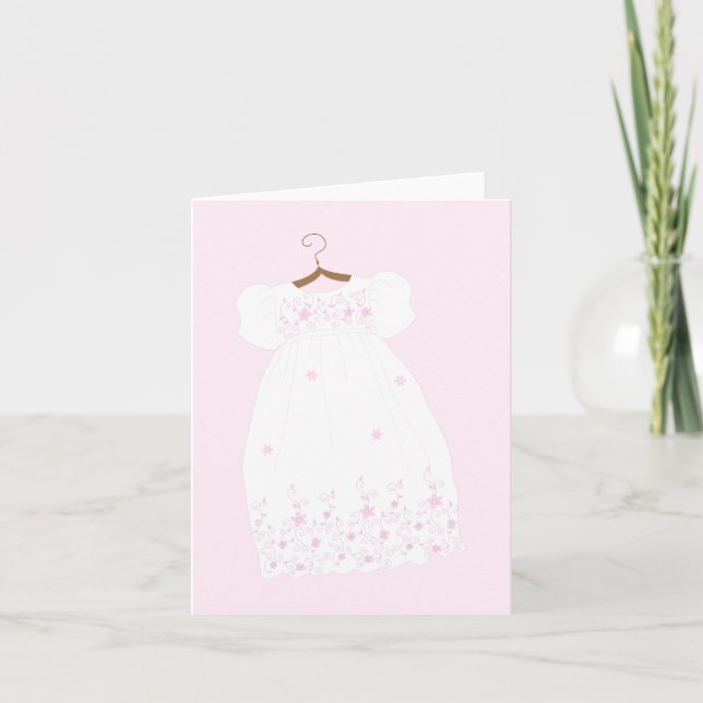 Christening Gown Taufe Grußkarten Karte (Vorderseite)