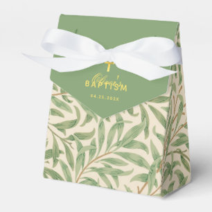 Christening Greenery William Morris Green Blätter Geschenkschachtel