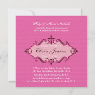 CHRISTENING INVITATIONS :: viva 10SQ
