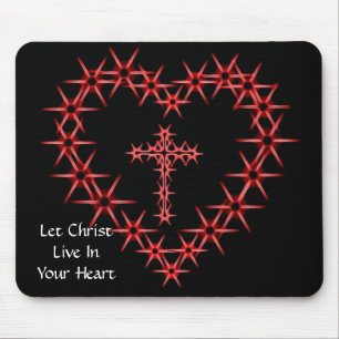 CHRISTENLEBEN IN IHREM HERZEN gelassen Mousepad