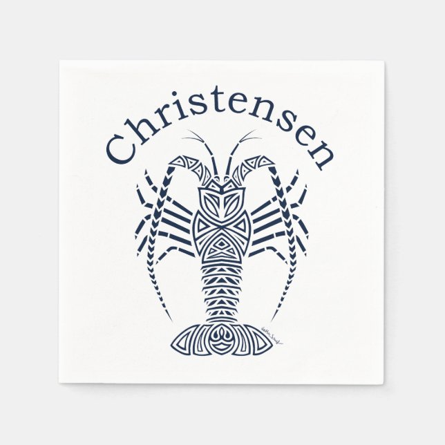 Christensen Lobster Serviette (Vorderseite)
