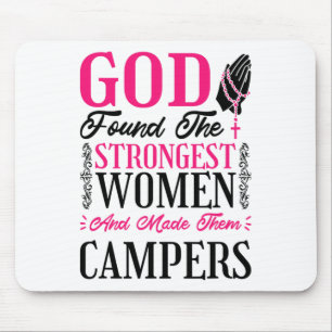 Christentum Frauen Camper für Camping und Campingl Mousepad
