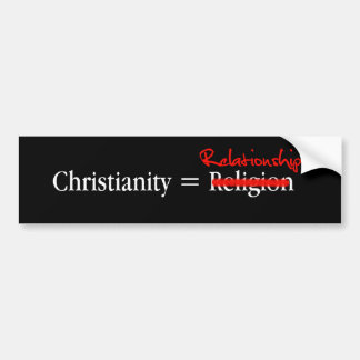 Christentum ist nicht eine Religion Autoaufkleber