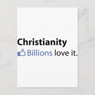 Christentum; Milliarden Lieben Postkarte