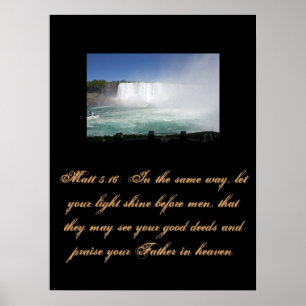 Christentum-Schrift Matt 5:16 Poster