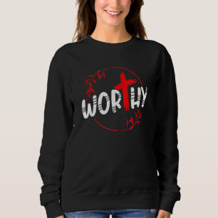 Christentum Wertvolles Kreuz Christlich Sweatshirt