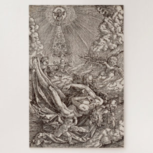 Christi Geburt durch Engel im Himmel