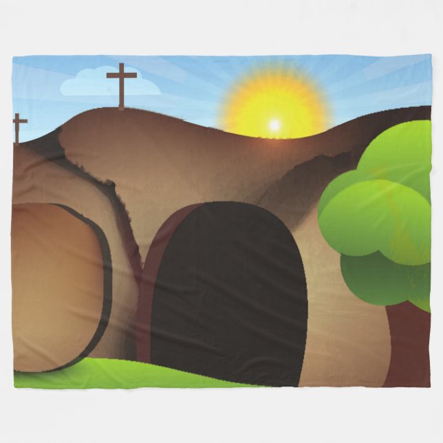 Christi Grabdecke Fleecedecke (Vorderseite (Horizontal))