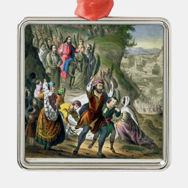 Christi-Triumpheinreise nach Jerusalem, aus einer  Ornament Aus Metall (Vorne)